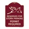 Signmission Reserved for Stork Parking Permit Required W/ Graphic Heavy-Gauge Alum, 24" x 18", BU-1824-23172 A-DES-BU-1824-23172 - alternate 1